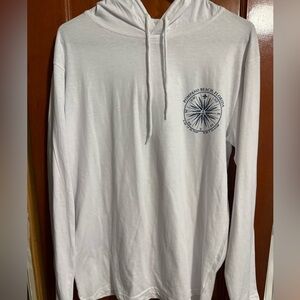 Pompano Beach Compass Hoodie (M) – Coastal Chill ⚓️⛵️